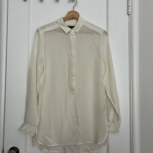 Banana Republic Cream 100% Silk Tunic